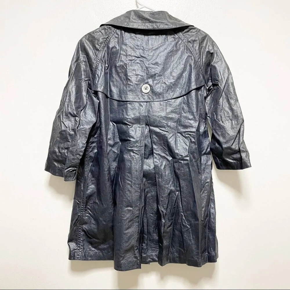 Michael Kors Steel Blue Raincoat - Image 5