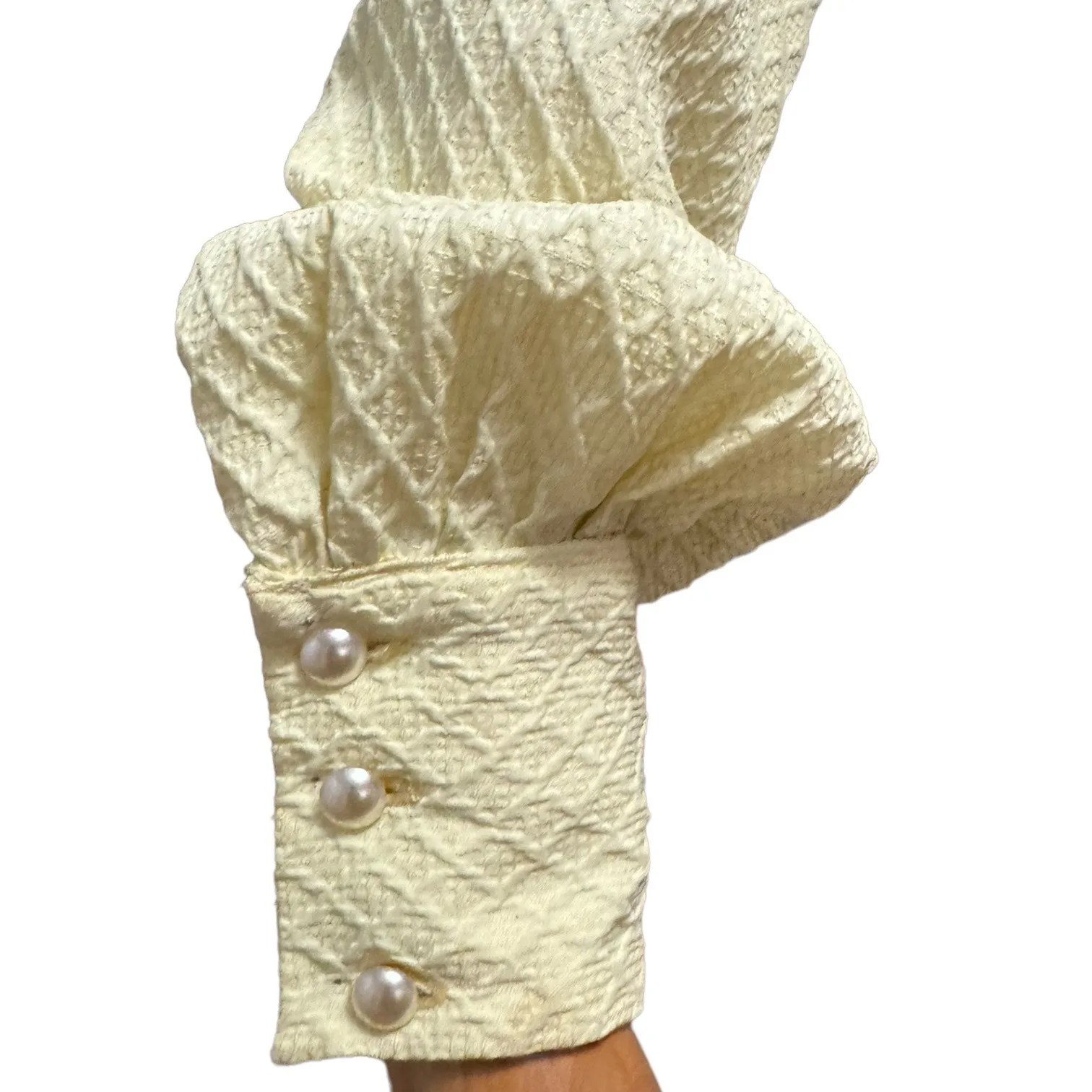 Bridgerton-Inspired Vintage Lace Gown | Romantic Regency Cottagecore Maxi XXS - Image 12