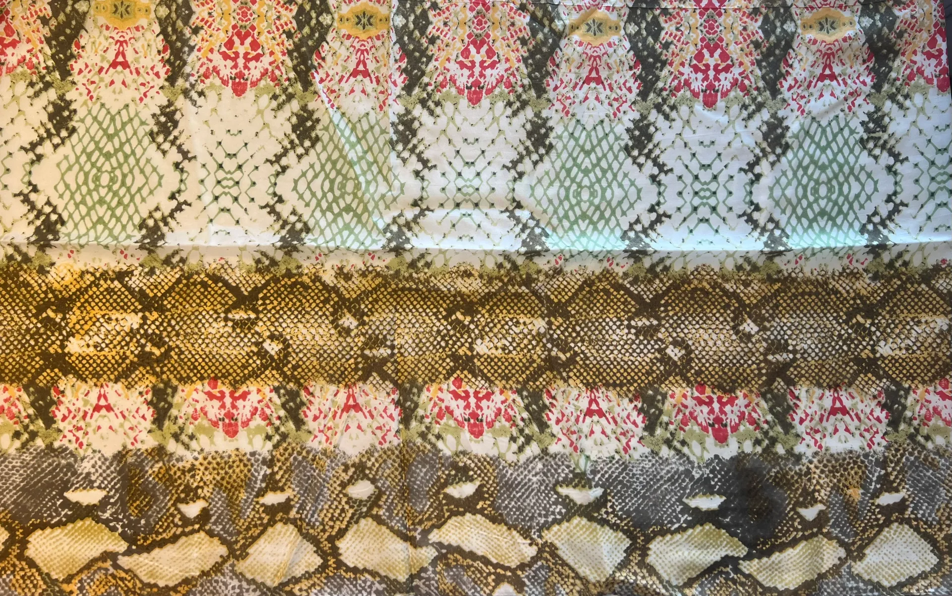 Chico’s | ladies snake print rectangular silk scarf  - Image 13