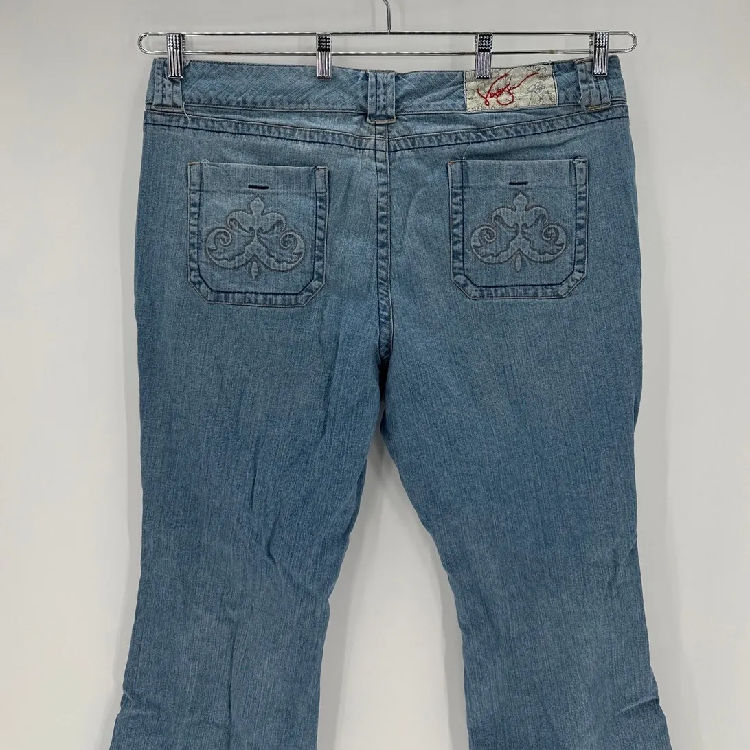 Vintage Venezia True Y2K flare light wash jeans size 22 Y2K baddie Paris Hilton - Image 5