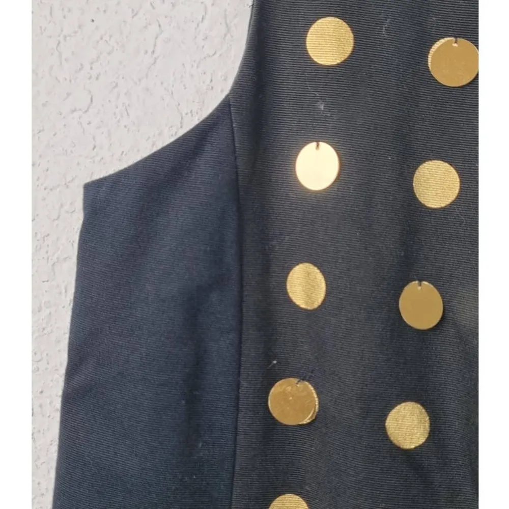 Kate Spade Saturday Black Shiny Metallic Dot Dress - Image 6