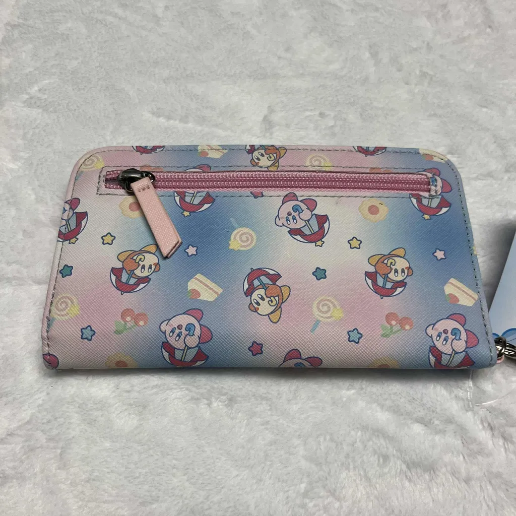 Bioworld X Nintendo Kirby All Over Print Pink Chain Tech Zip Wallet Wristlet - Image 3
