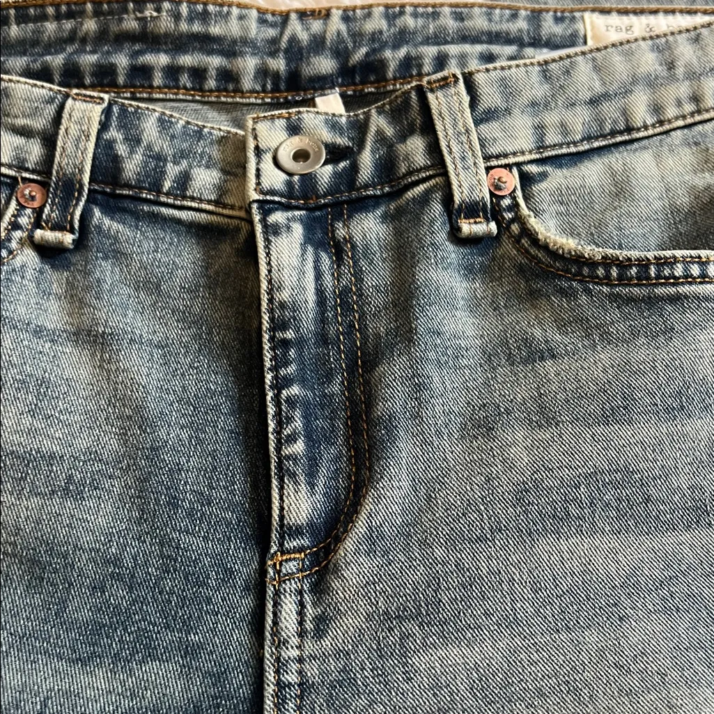 Rag & Bone Stella Cate Mid Rise Skinny Jean Medium Indigo Wash 28 x 30 NWT - Image 6