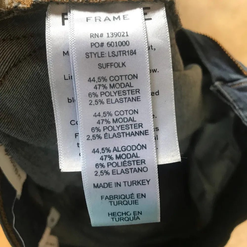 Frame Le Skinny de Jean Step Hem Cotton Modal Jeans Women's Size 26 - Image 9