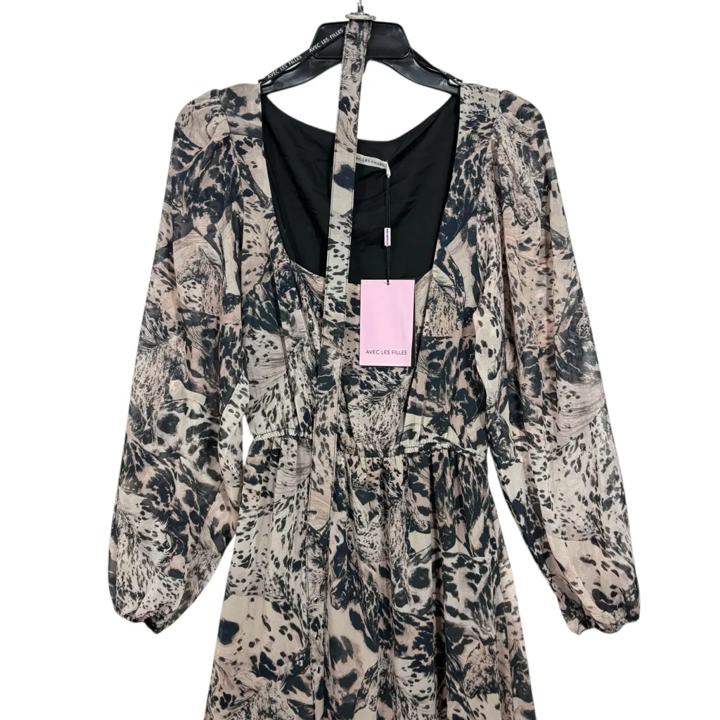 Alec les filles NWT printed wild horses maxi dress 4 S - Image 3