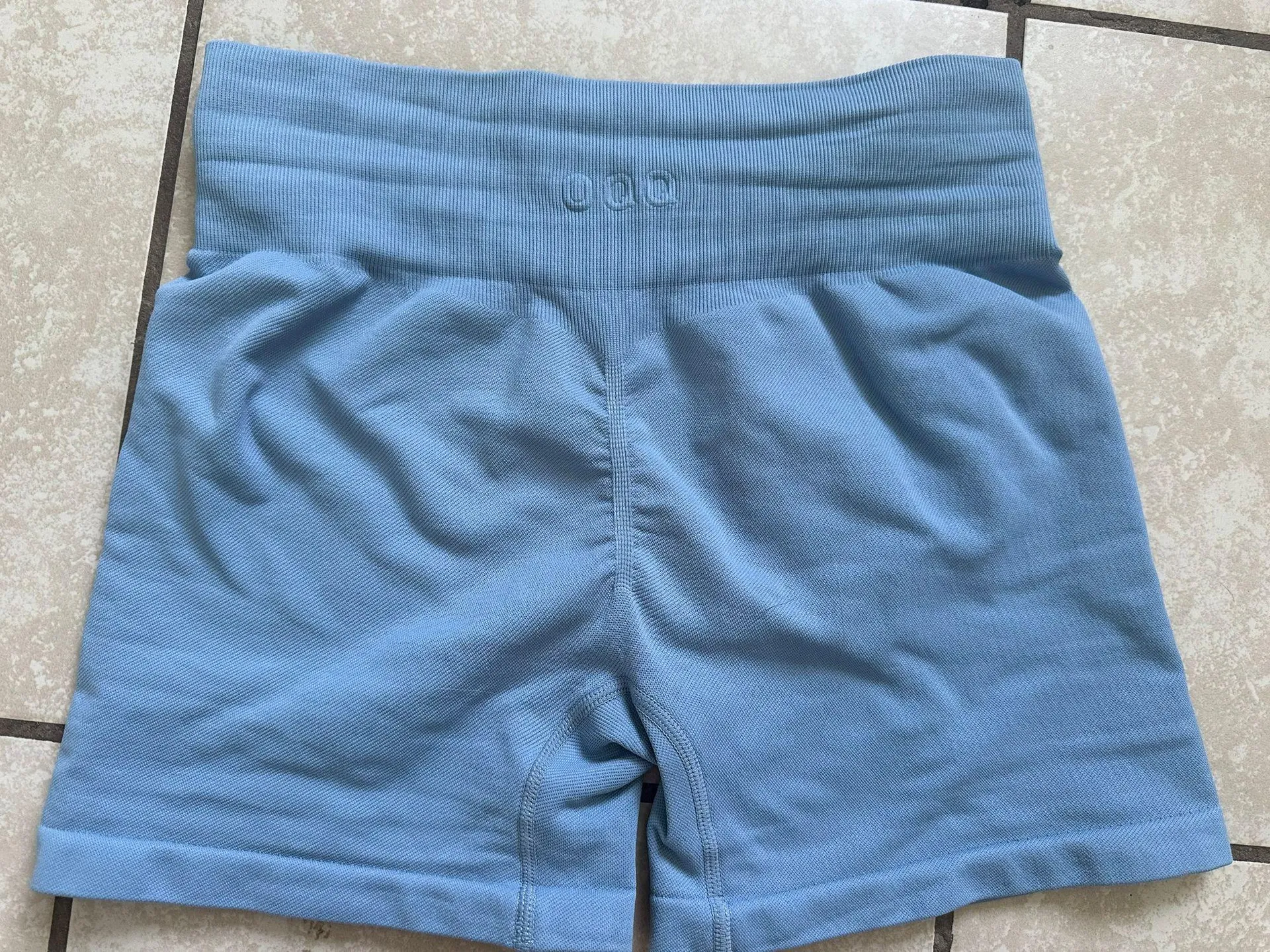 OQQ Biker Shorts Blue Size M - Image 3