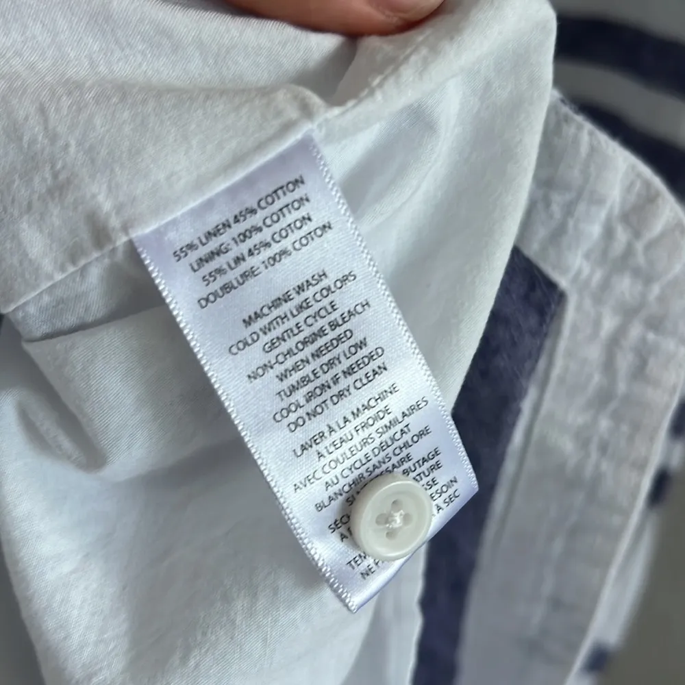 Beach Lunch Lounge Collection Linen Cotton Coastal Lagenlook Dress Medium - Image 8