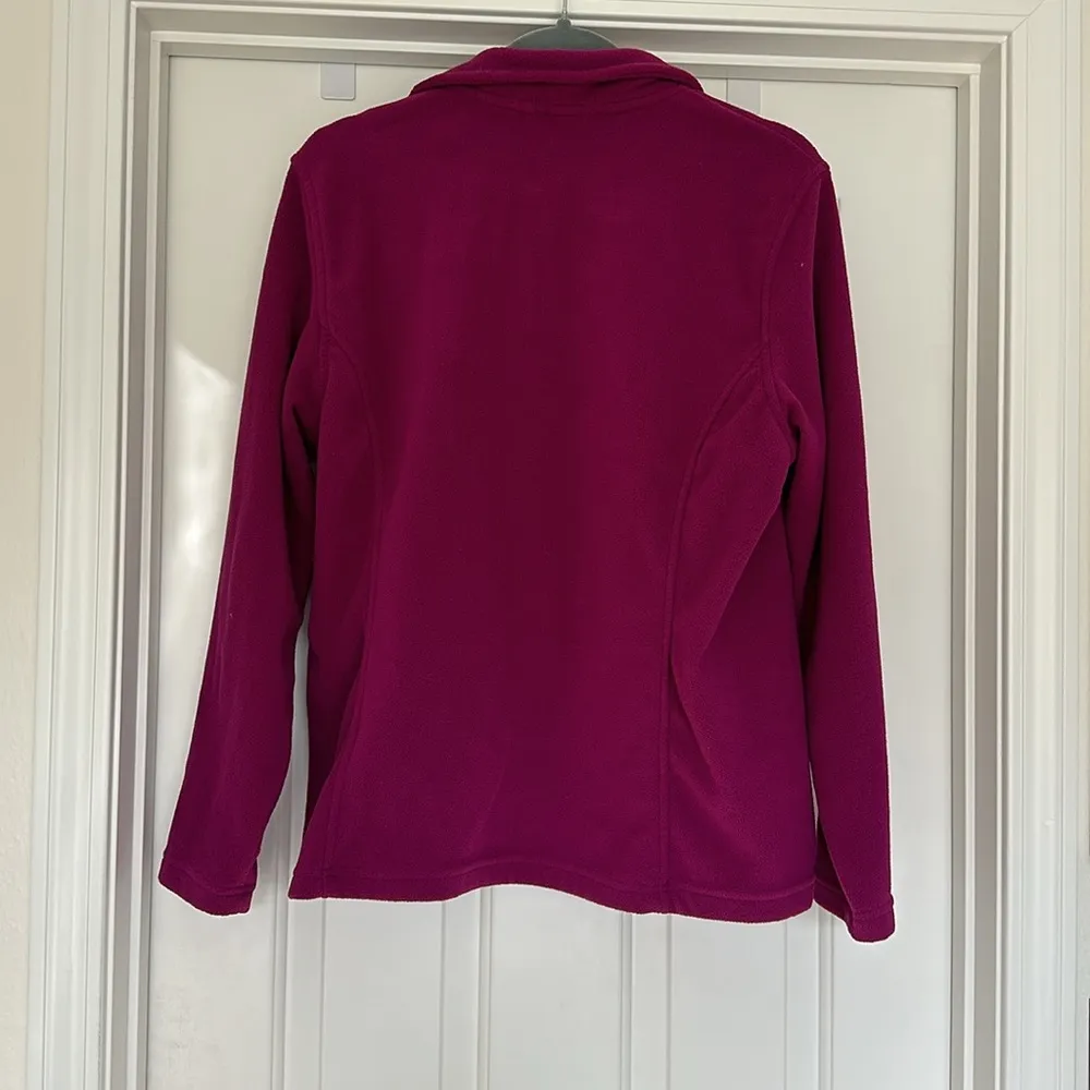 Large Women’s Land’s End Fuchsia Hot Pink Pullover Sweater Sweatshirt L 14-16 - Image 5