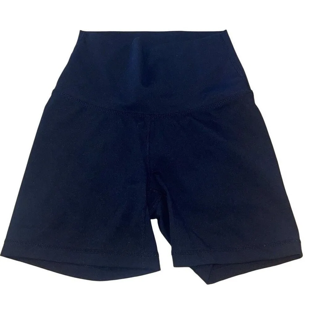 Yogalicious Womens LUX High Waist Biker Active Shorts‎ Black Purple XS 2 pairs - Image 3