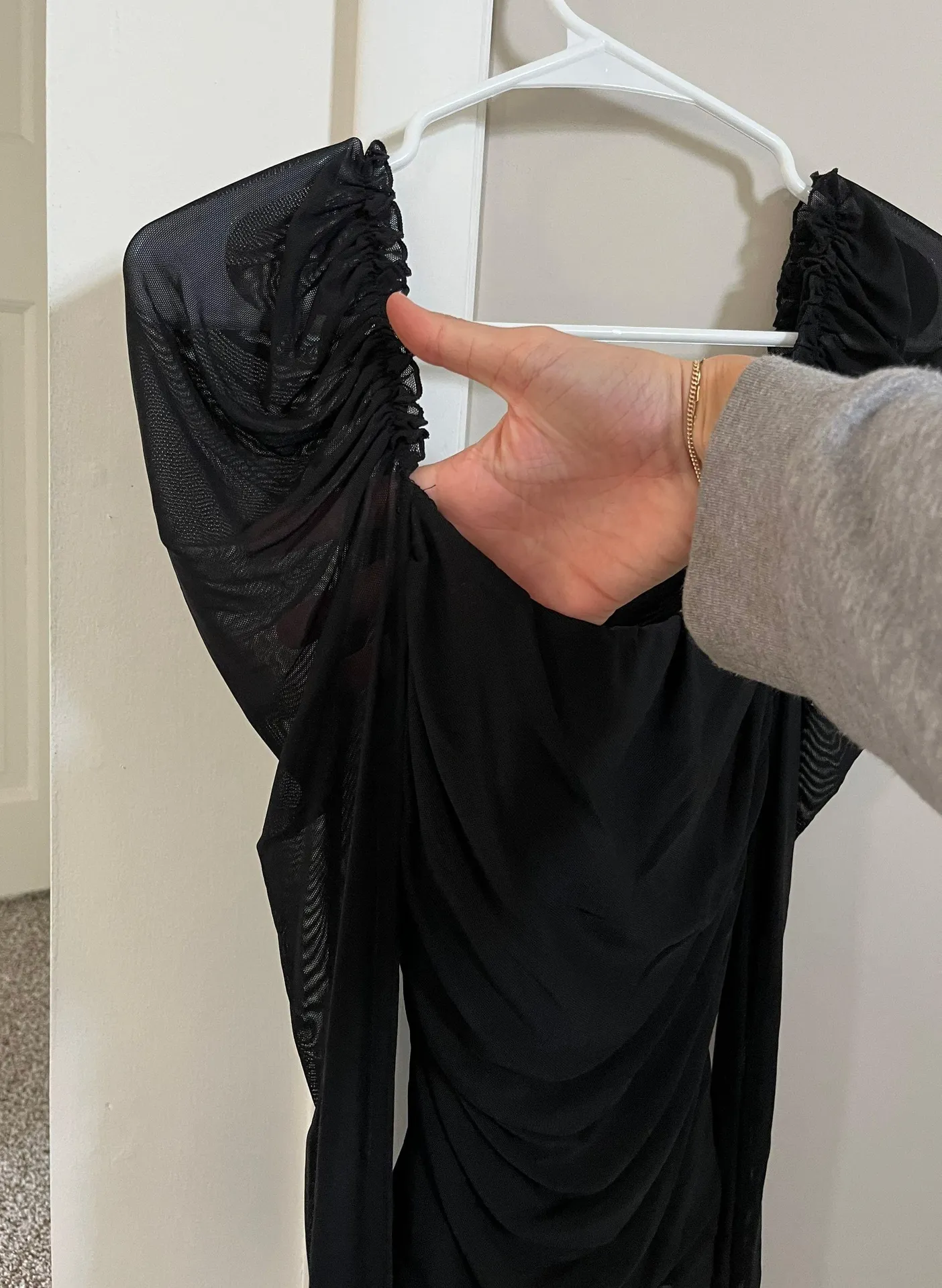 Sheer Long Sleeve Top - Image 3