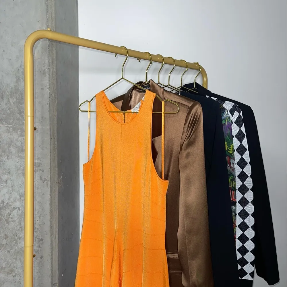 New Ted Baker Orange Salny Stretch Knit Fit + Flare Sleeveless Mini Dress - Image 5