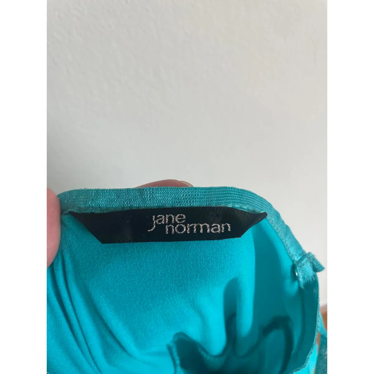 Jane Norman Aqua Blue‎ Shimmery Evening Gown Blue - Image 6