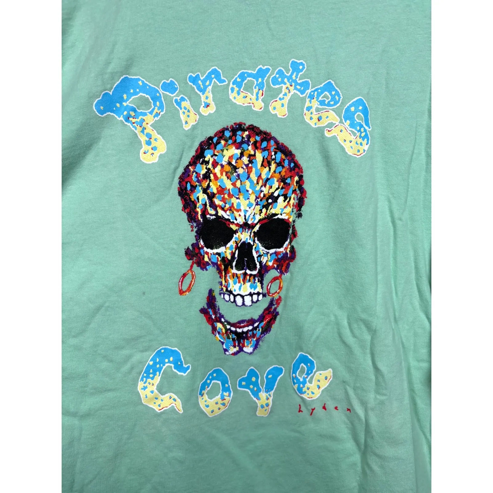 Pirates Cove‎ Womens T-Shirt 2XL Pirates Cove Riff Raff Graphic Long Sleeve - Image 5