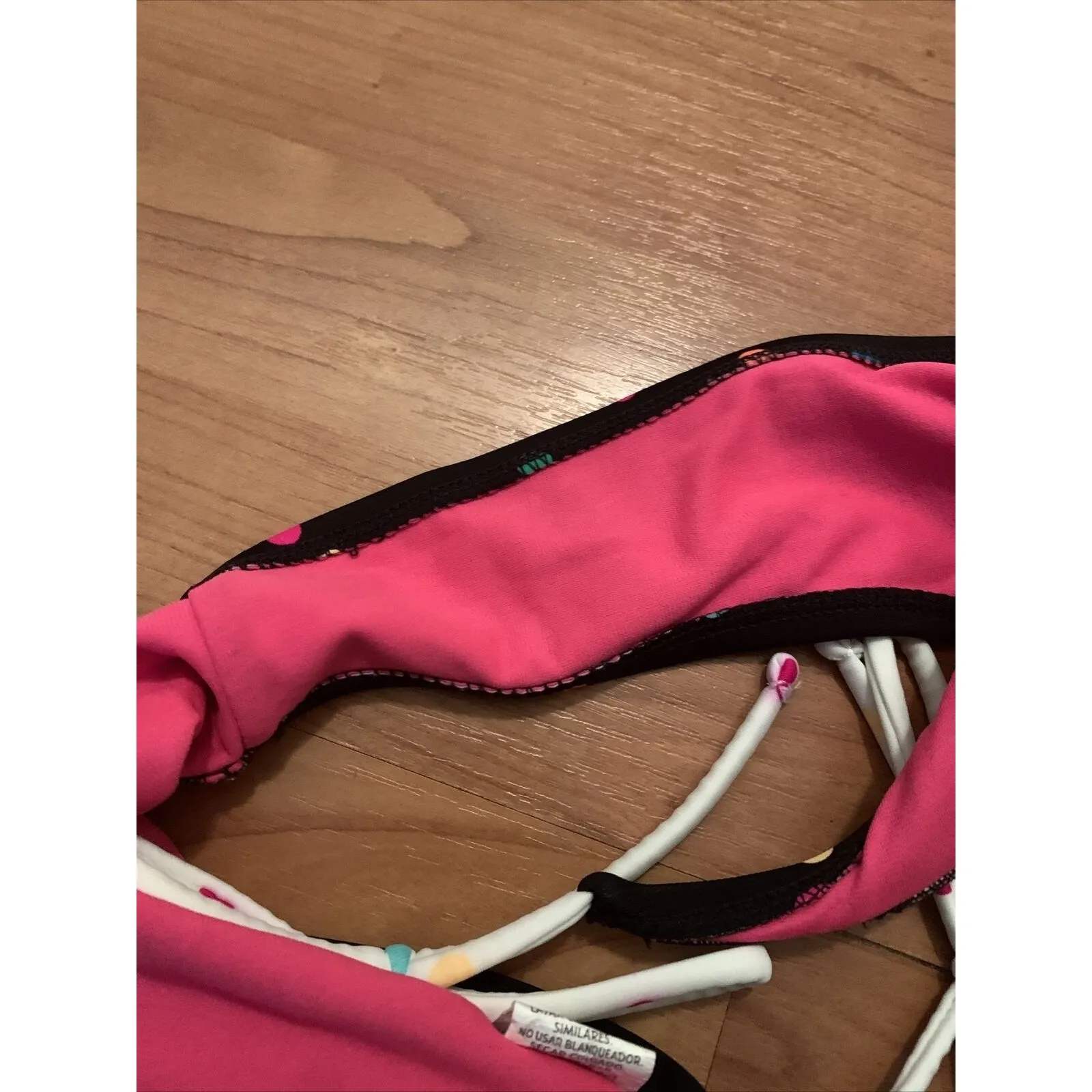 Op Women's Juniors Polka Dot Swim Bikini Bottom Size Medium 7-9 Multicolor - Image 6