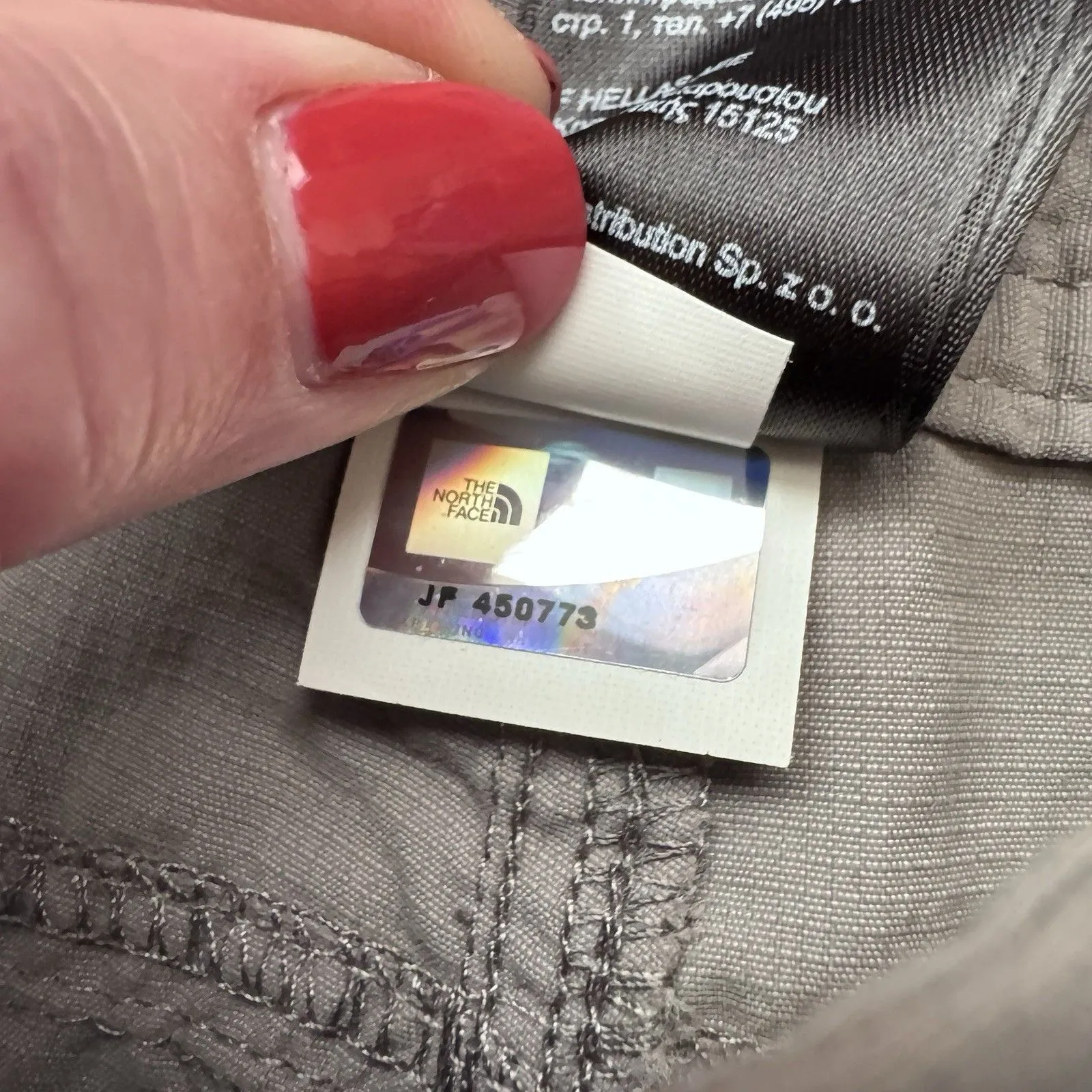 THE NORTH FACE Women's Sz 8 Convertible Pants Shorts Capris Zip Hiking Gray - Image 8