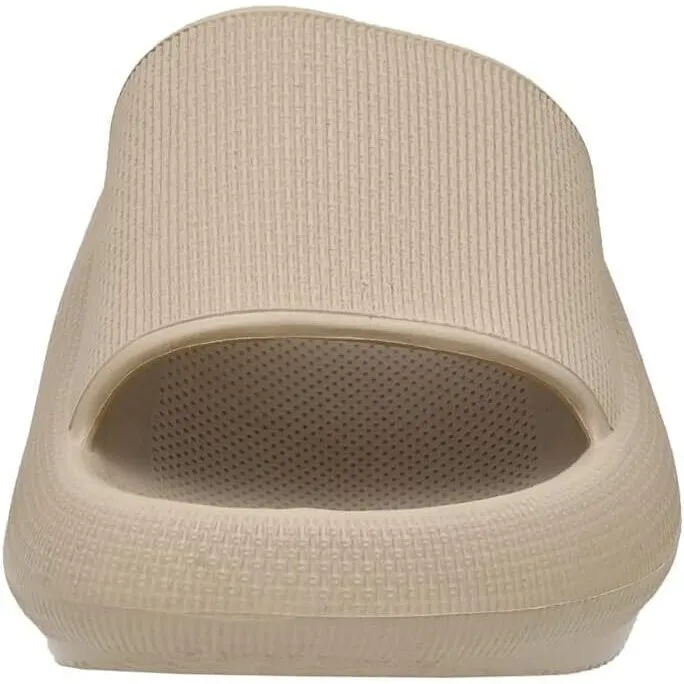 CUSHIONAIRE Khaki Feather Platform Recovery Cloud Slide Sandals - US 7 - Image 4