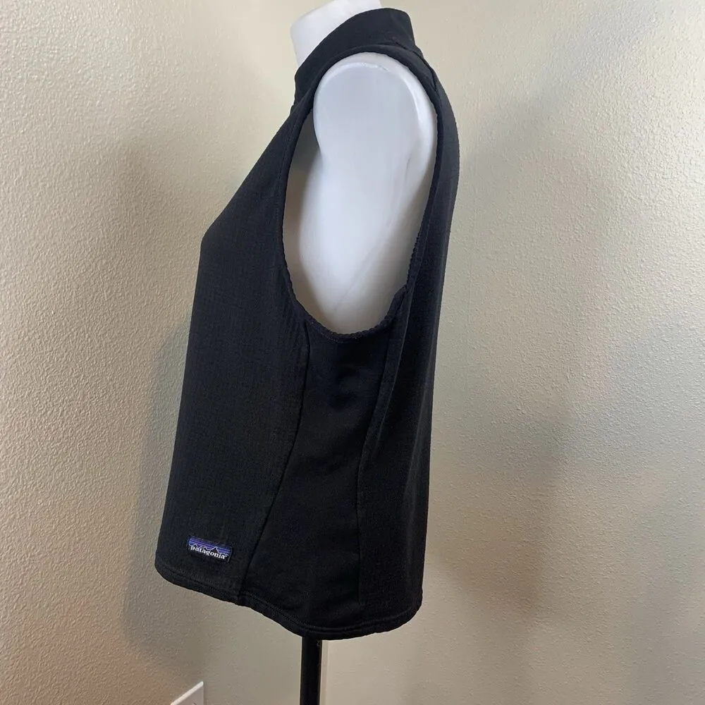 Vtg Patagonia Regulator Vest Polartec Black Half 1/2 Zip Made USA Women’s? Sz M - Image 5