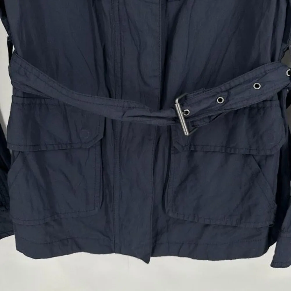 Sanctuary Navy Blue Belfast Utility Belted Cargo Jacket Women's Size XS Military - Image 8