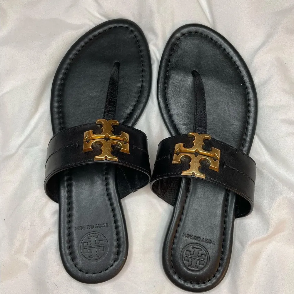 Tory Burch black thong sandals - Image 2