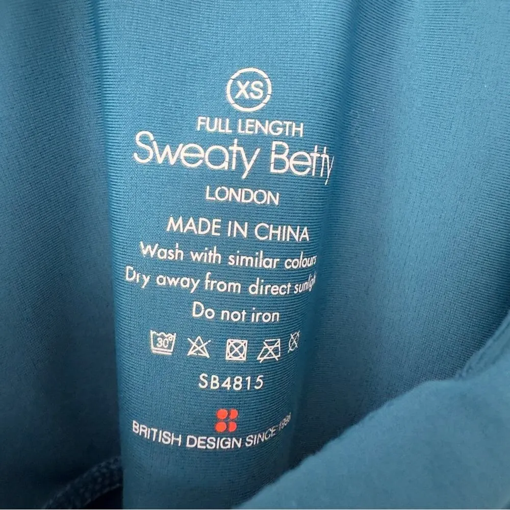 Sweaty Betty Full Length Athletic Leggings Stretch Logo High Waist Pocket Active - Image 7