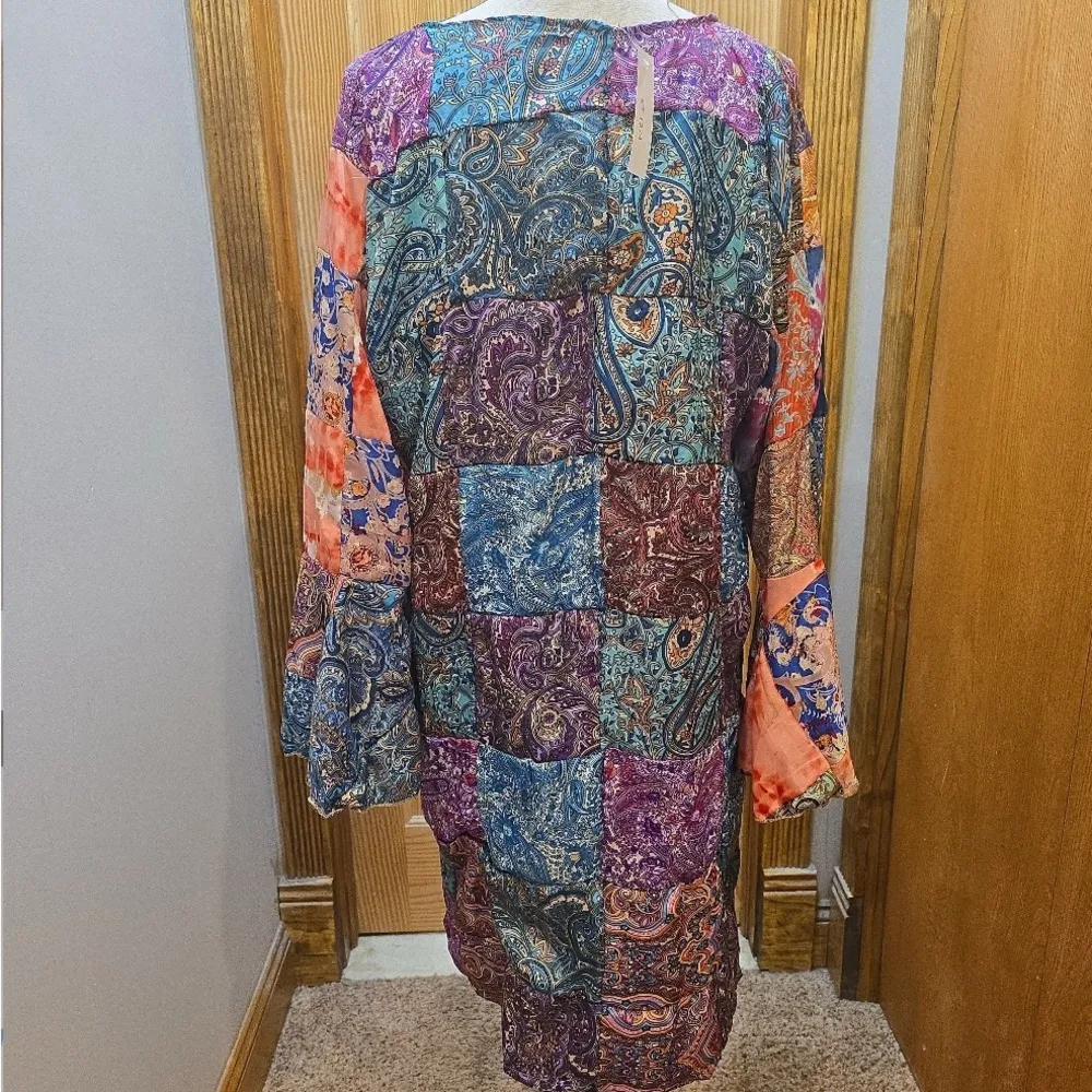 Kathmandu Imports NWT 100% silk kimono button front 23” p2p Purple Size undefined - Image 4