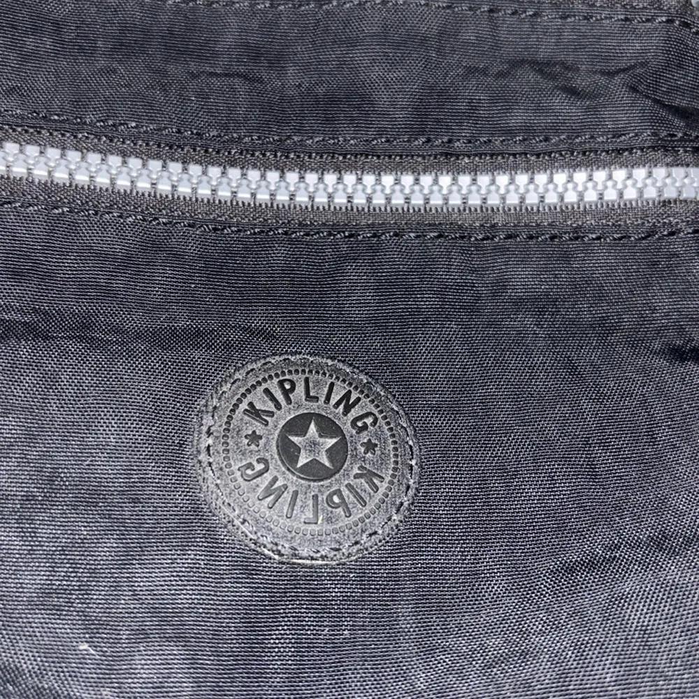 KIPLING BRAND KEIKO STYLE MINI BLACK NYLON DOUBLE ZIPPER CROSSBODY WITH STRAP - Image 2