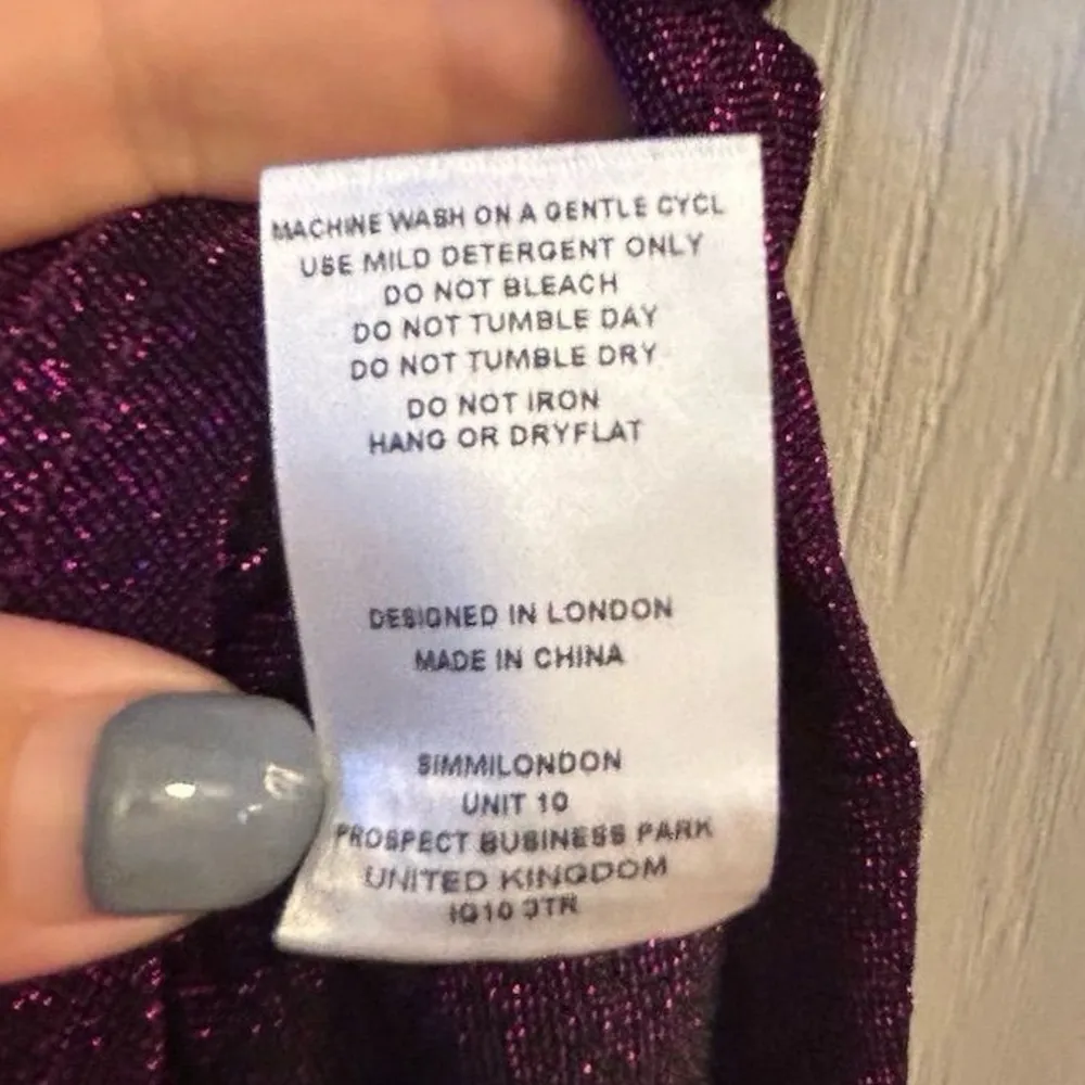 Simmi Women's Asymmetrical Cutout Mini Dress Purple Size M - Image 12