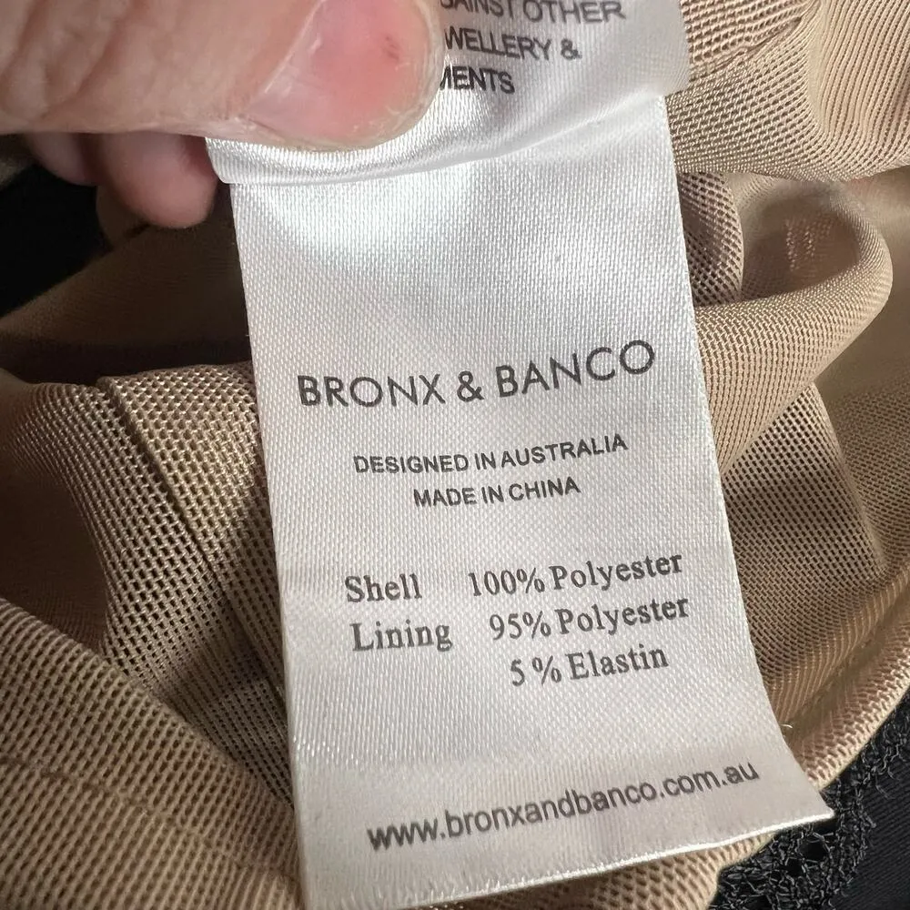 NWT Bronx & Banco Natasha lace dress Sz 2 black tan - Image 8