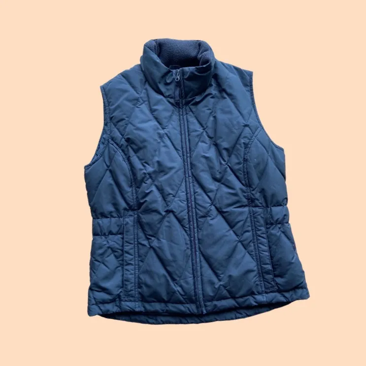 Eddie Bauer Black Quilted Down Puffer Vest 🔥 - Image 2