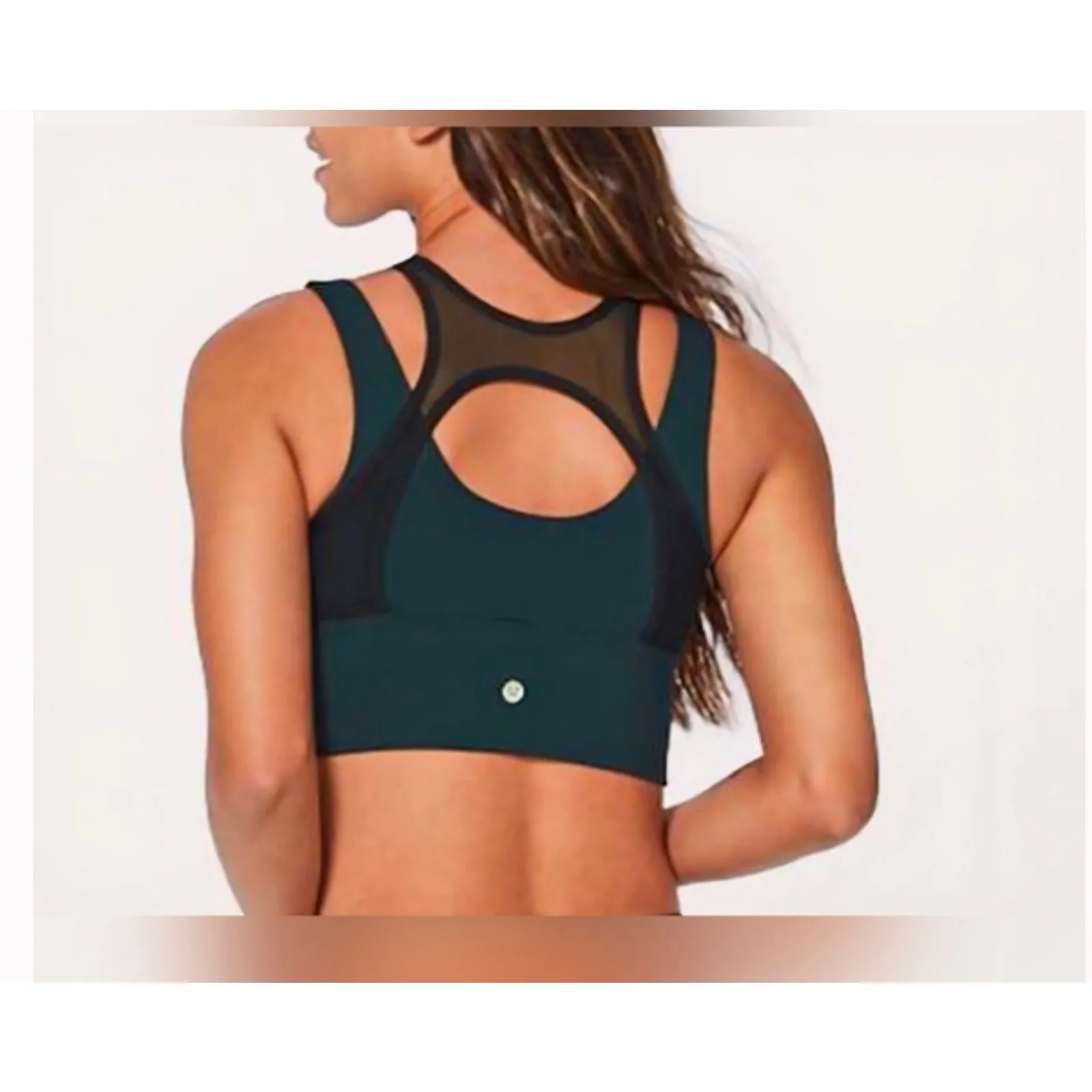 Lululemon Double Tap II Bra Layered Tank Activewear Submarine Size 12 Xx1350 - Image 2