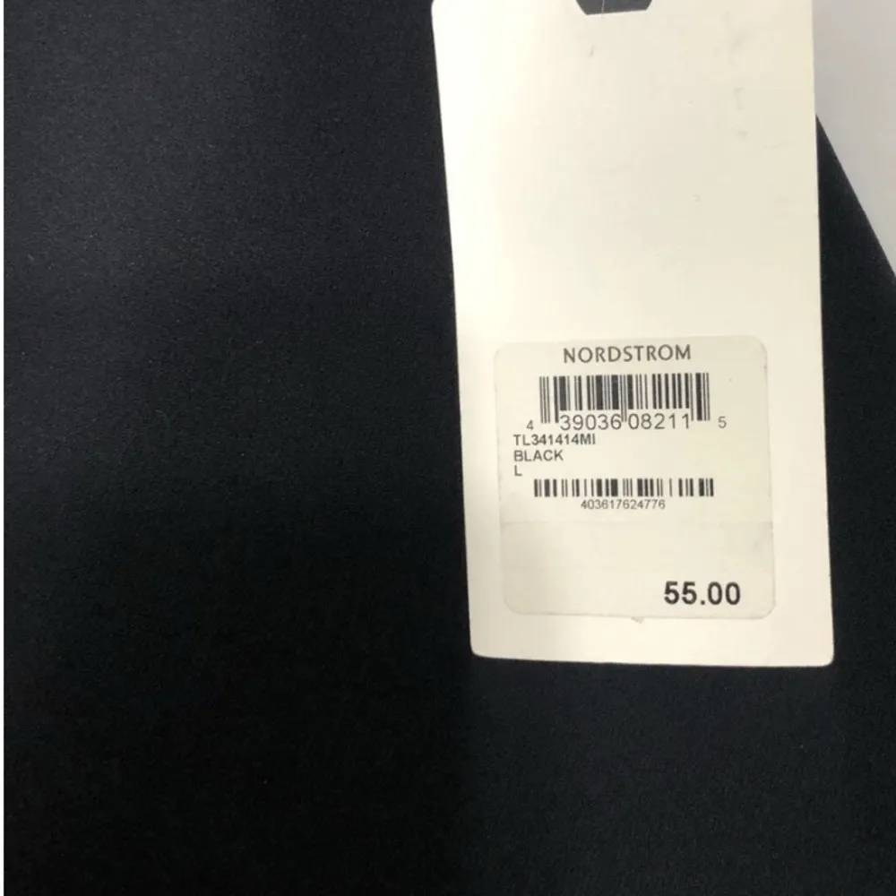 Nordstrom Black Asymmetrical Wrap Mini Skirt - Image 2