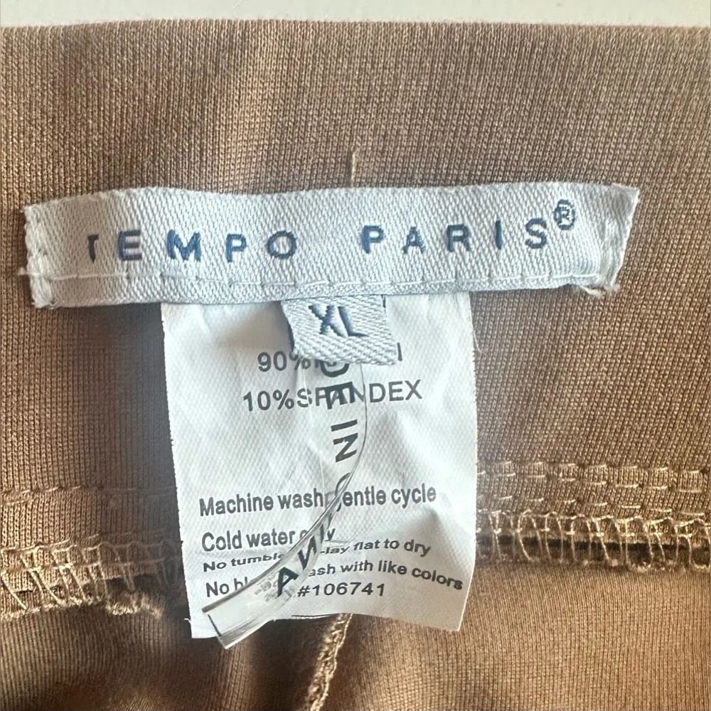 New Tempo Paris Tan Chinos Versatile Classic Style Size XL - Image 3