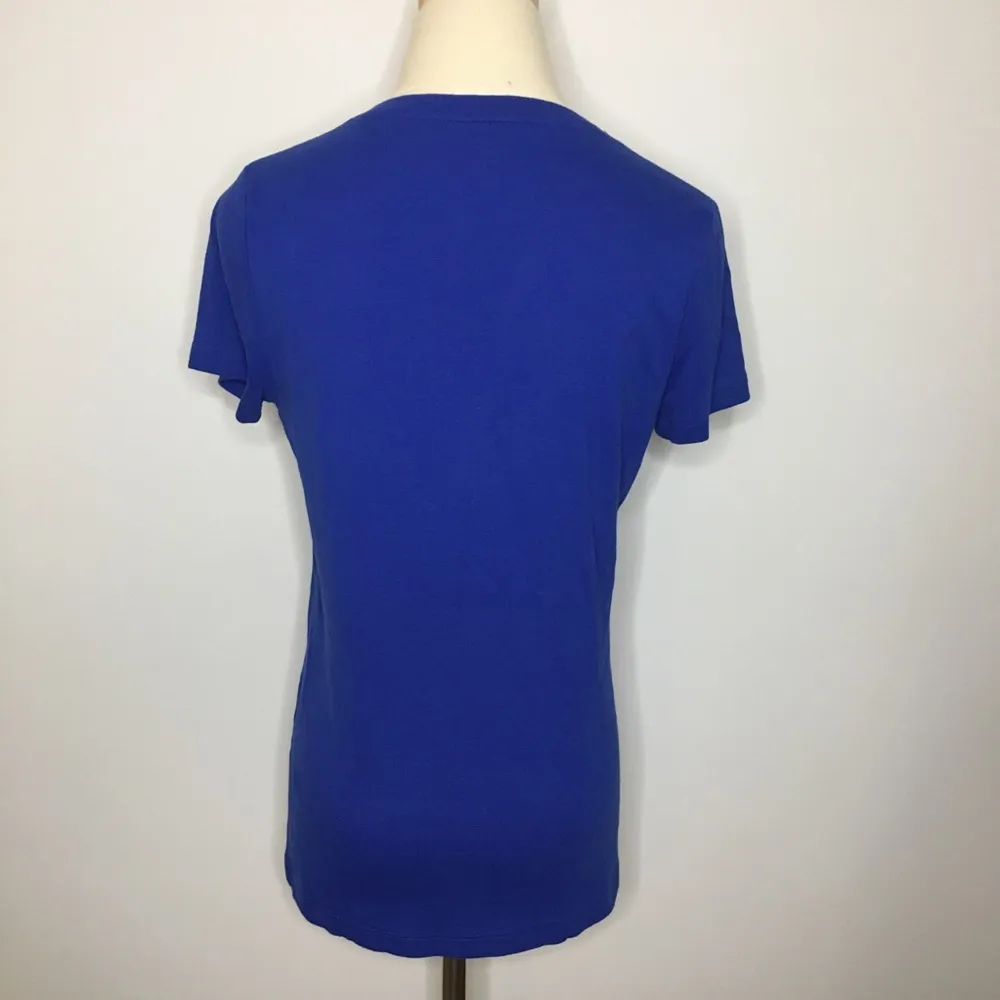 ST. JOHN’S BAY Royal Blue Short Sleeve Shirt Small - Image 4
