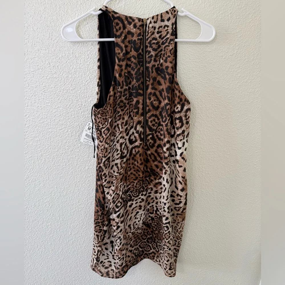 NWT ZARA Leopard Print Dress Size Medium - Image 4