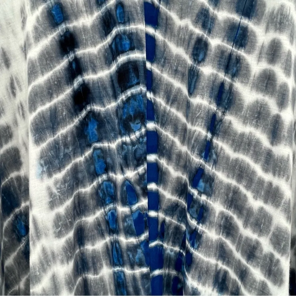 Heart Soul Shibori Print Front & Back Keyhole Tunic Top Dress, Size Small - Image 7