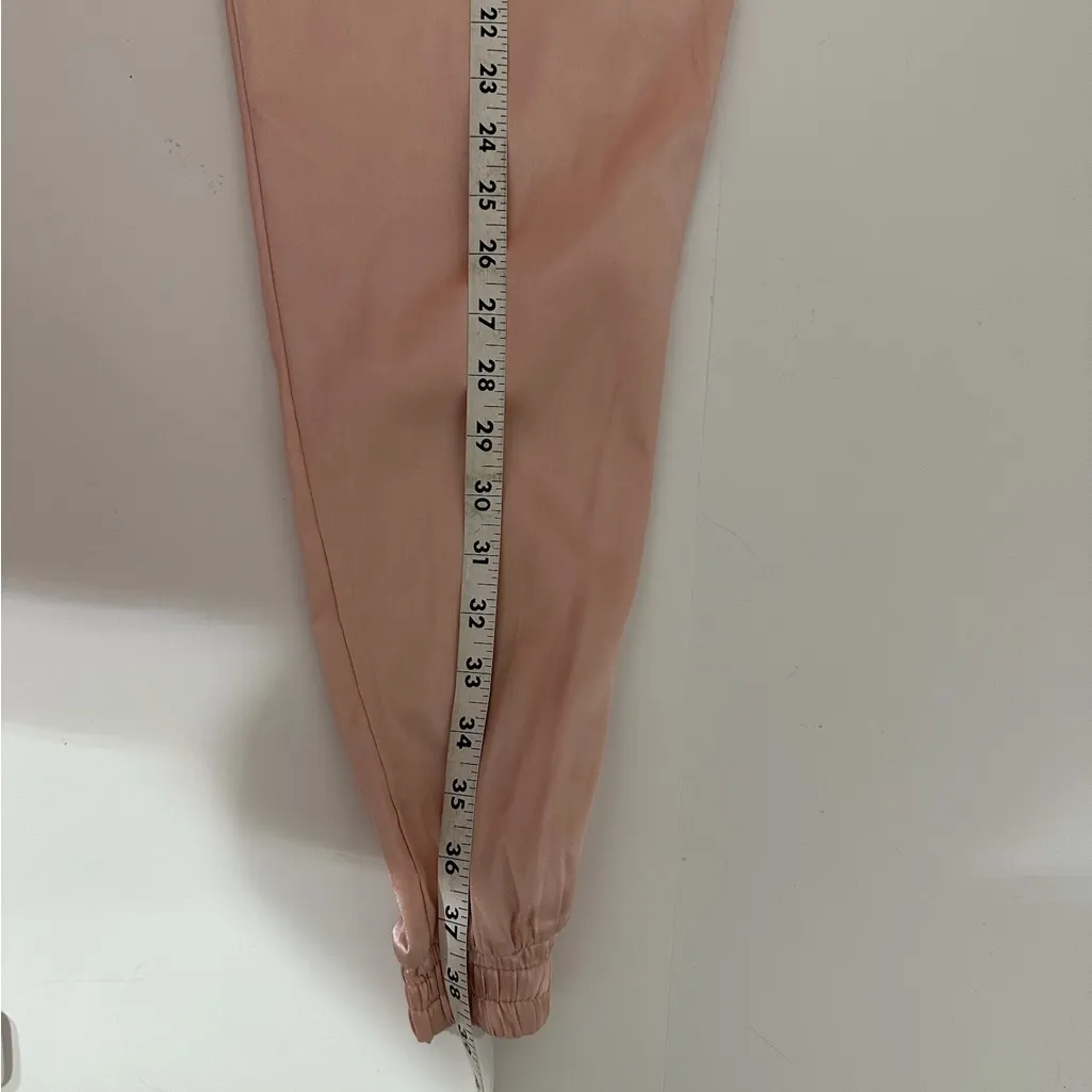 Blush Pink Satin Tracksuit Set Jacket & Pants Streetwear - SEE NOTES ON SIZING - Image 15