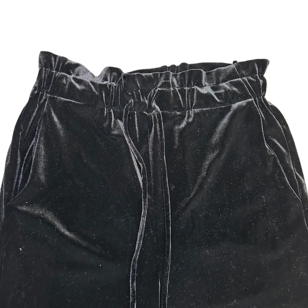 Cynthia Rowley Velvet Wide-Leg Cropped Pants M - Image 4