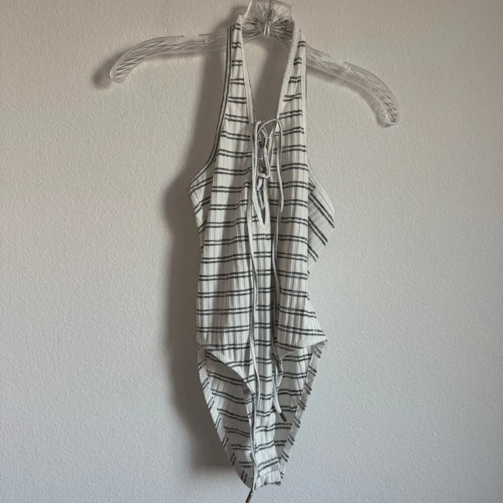Re:named Striped Halter Bodysuit‎ Size: S - Image 2