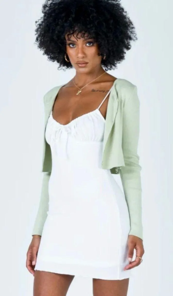 Slow Dancing Mini Dress in White - Image 3