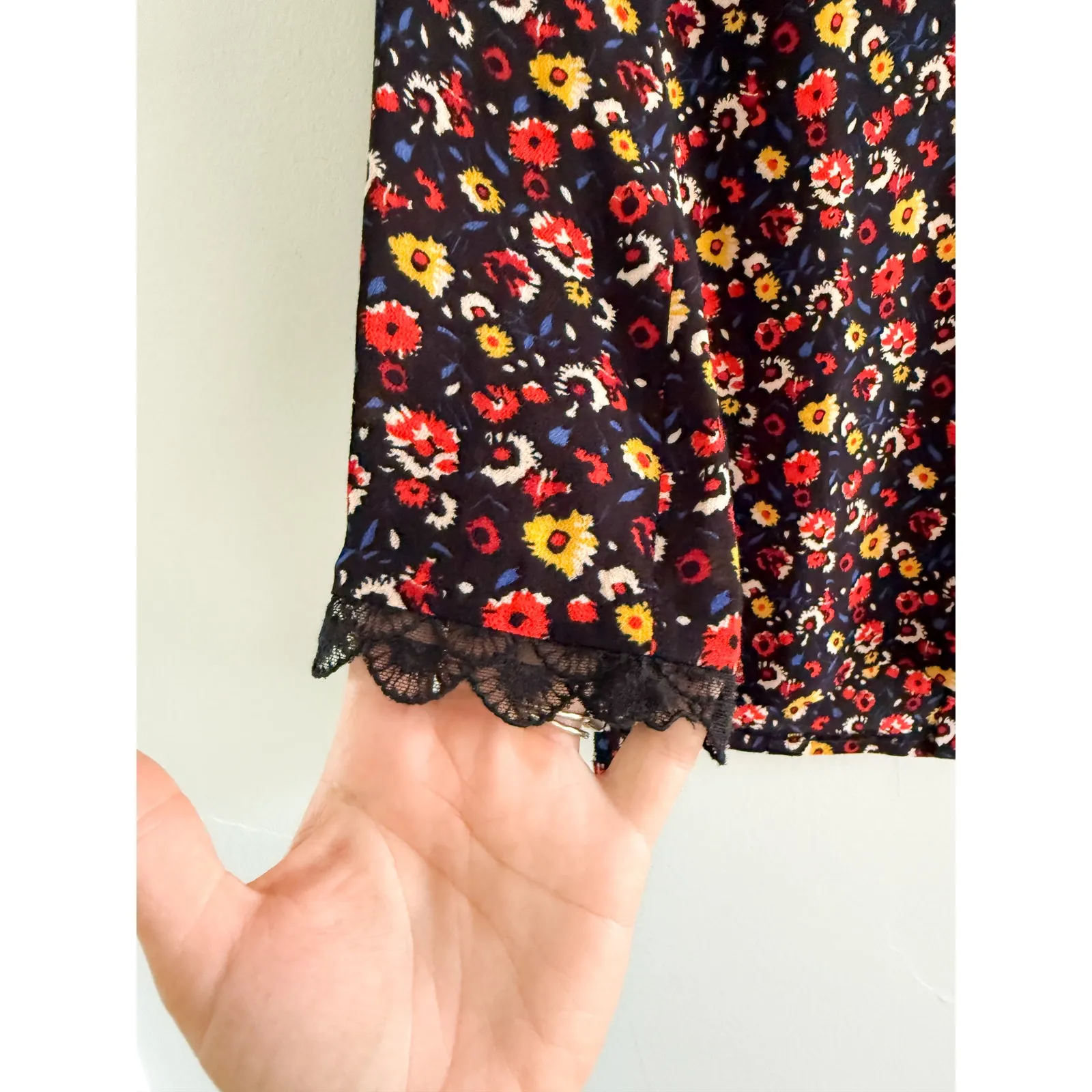 Sézane | Sezane | Marina Floral Lace Blouse | Sz 34/2 - Image 5