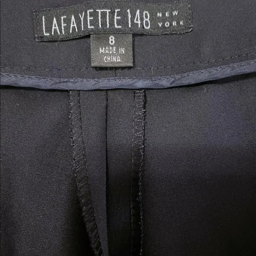 Virgin Wool Straight Leg Trousers - Image 5