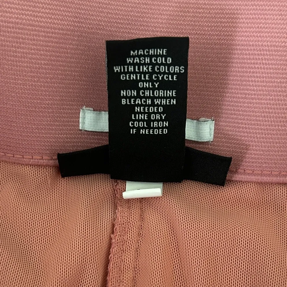 Lane Bryant Women Crop‎ Laney Pants 24 Pink Linen Blend Casual Summer Stretch - Image 8