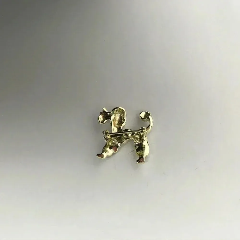 Prissy Poodle Silvertone Pin Brooch‎ - Image 3
