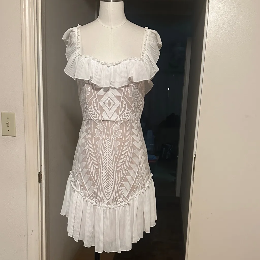 NWT Dreamy Off-Shoulder Mini Dress White - Image 5