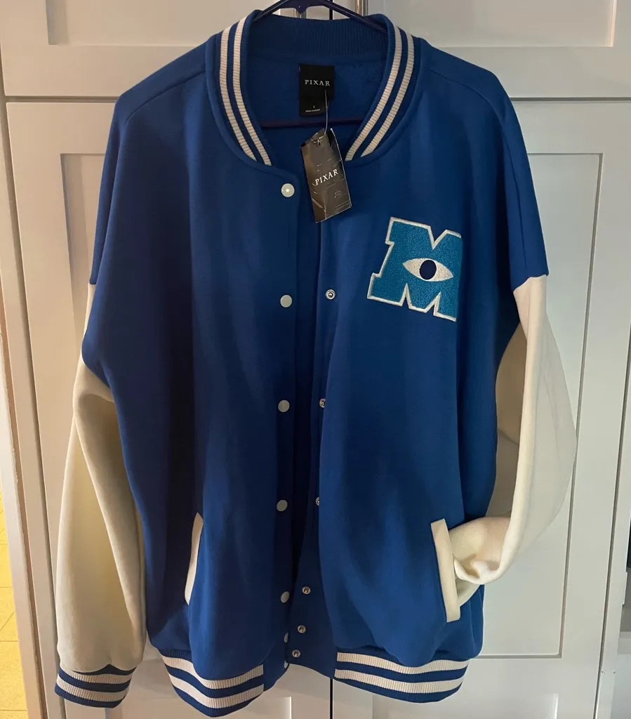 Pixar Monsters University Varsity Jacket Girl Size 1X NWT Blue - New With Tags - From Isabel