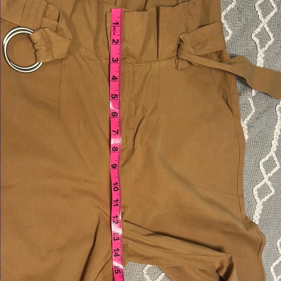 Lush Tan Capris with Belt - Image 10