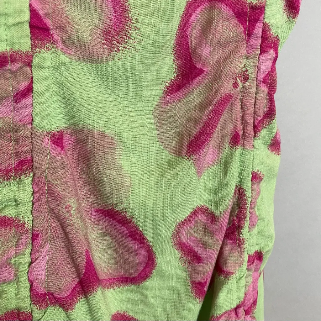 Wild Fable Cut-Out Dress Floral NWT‎ Green Pink Bodycon Fairycore Ruched Small - Image 10