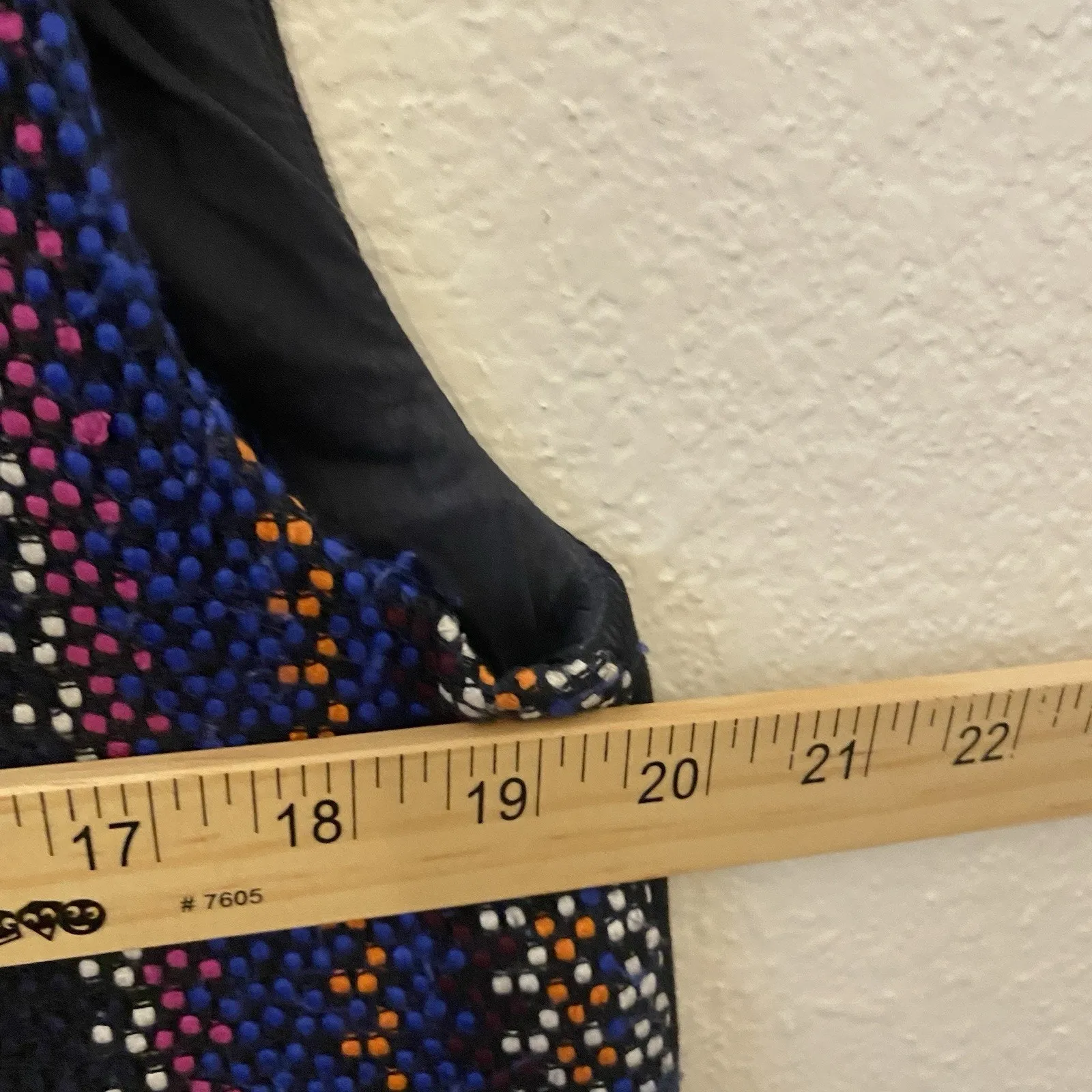 Levis Made & Crafted Cotton Blanket Poncho Dress Size Medium Striped Fringe‎ - Image 7