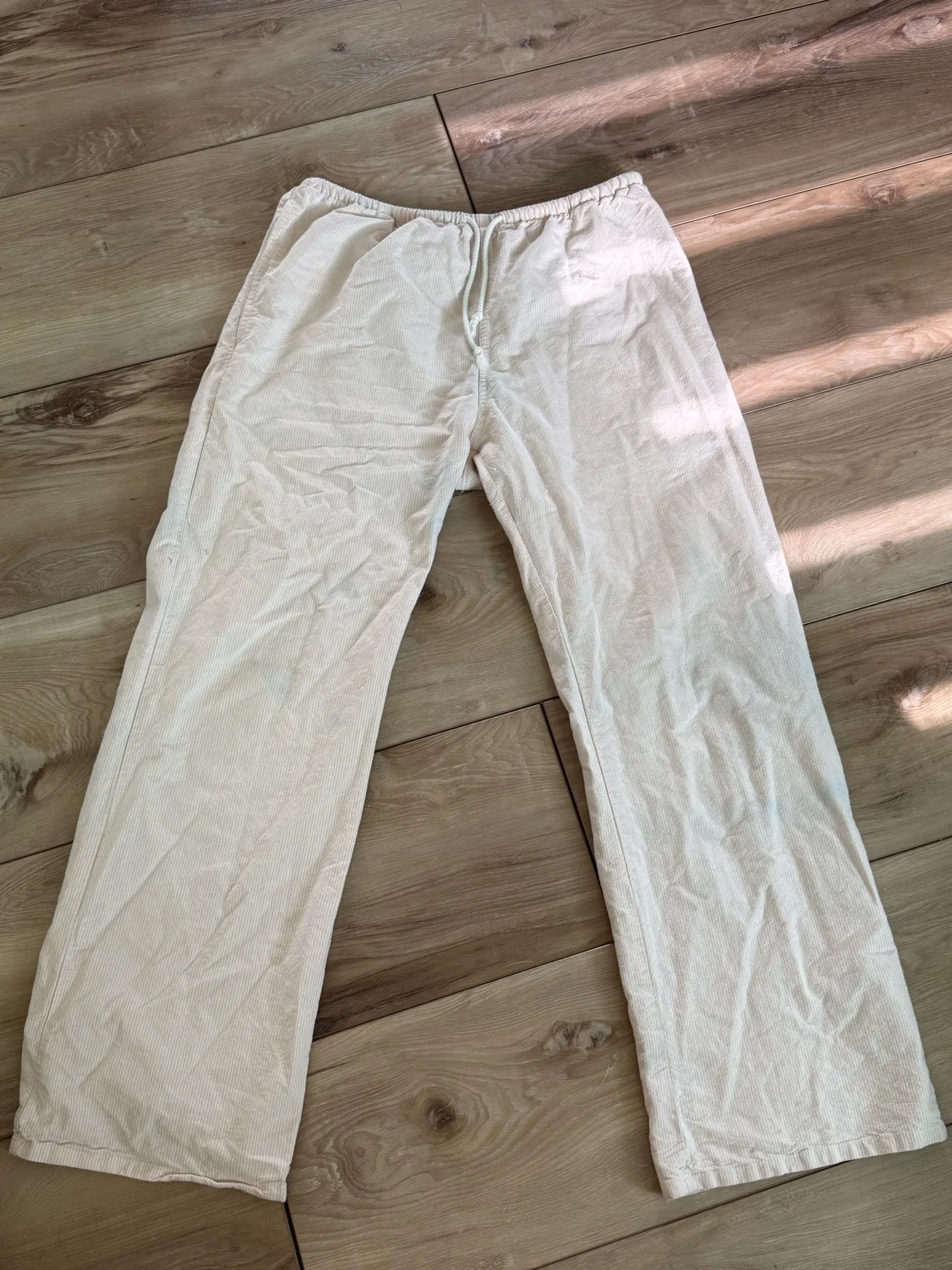 PacSun Pink Striped Wide Leg Pants - Image 3