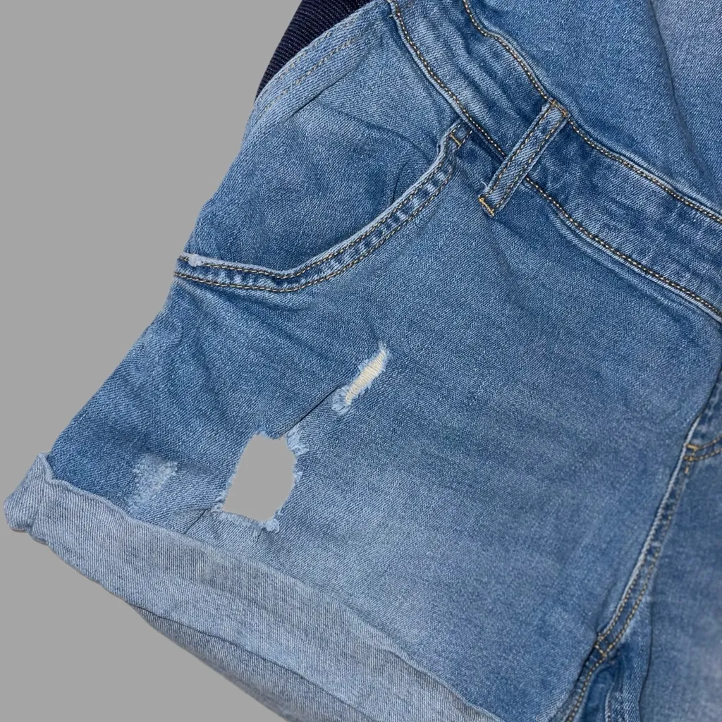 Indigo Size Medium Blue Maternity Light Wash Denim Apparel - Image 2